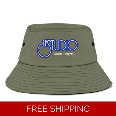 Bucket Fisherman Hat AA Le Studio MH W&B Logo